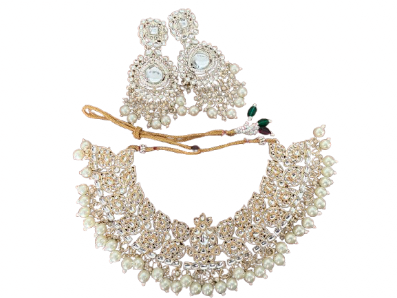 Aftab Kundan Pearl Necklace Set