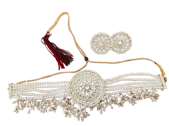 Devi Mandala Pearl Choker Set