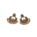 Rangriti Multicolour Chandbali Earrings