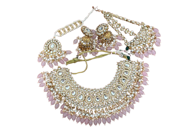 Roshanara Kundan Pearl Necklace Set